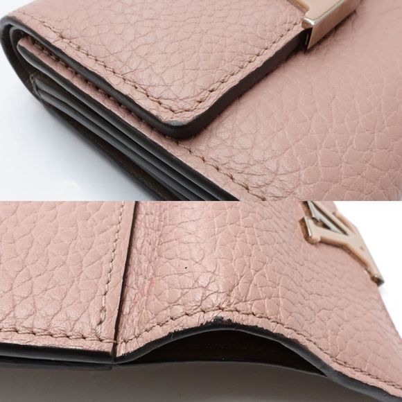 LOUIS VUITTON Pink Leather Wallet - Picture 4 of 10